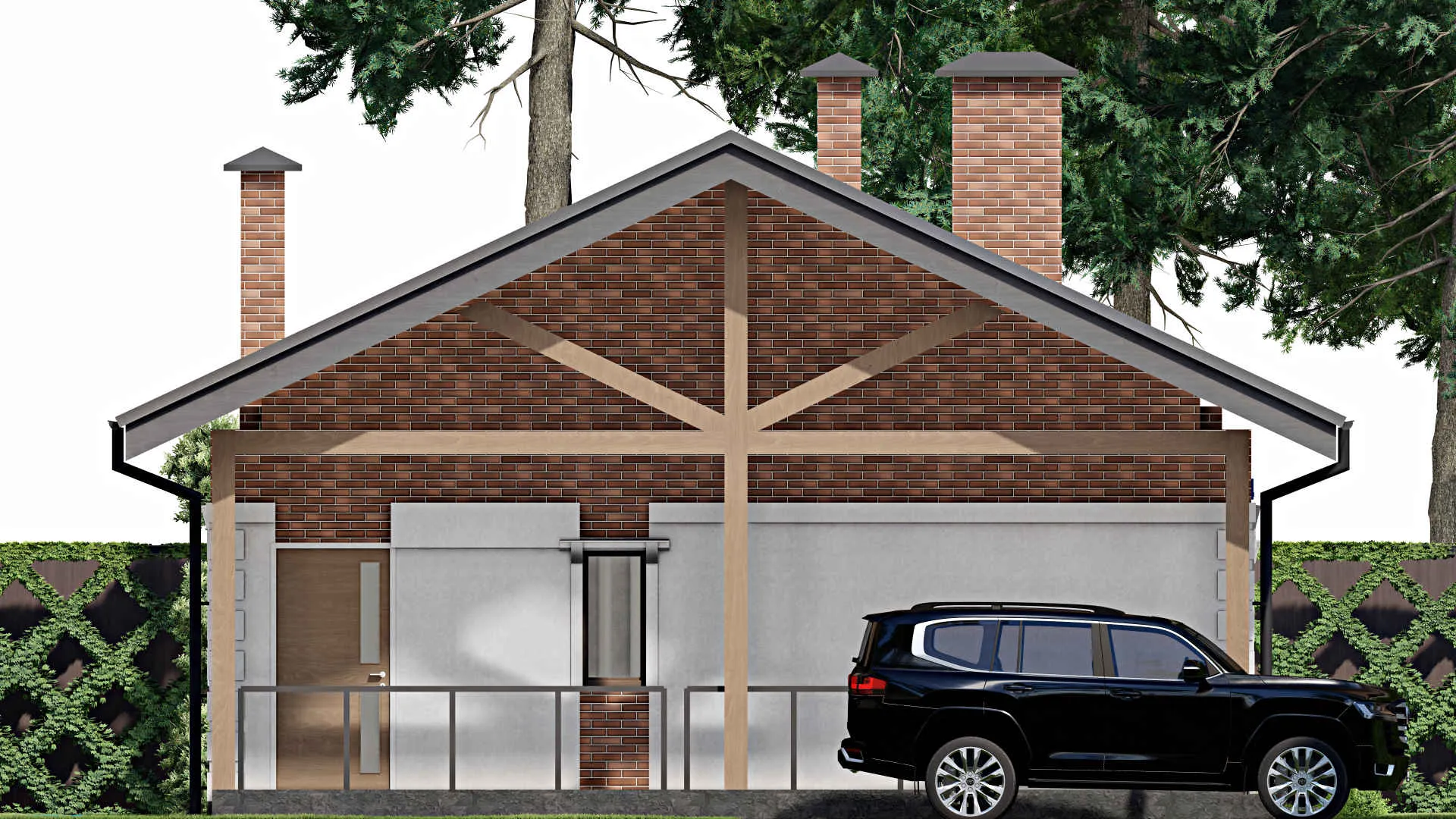 F-8621 - Проект бани 9 на 17, площадью 140 м² с терассой и санузлом