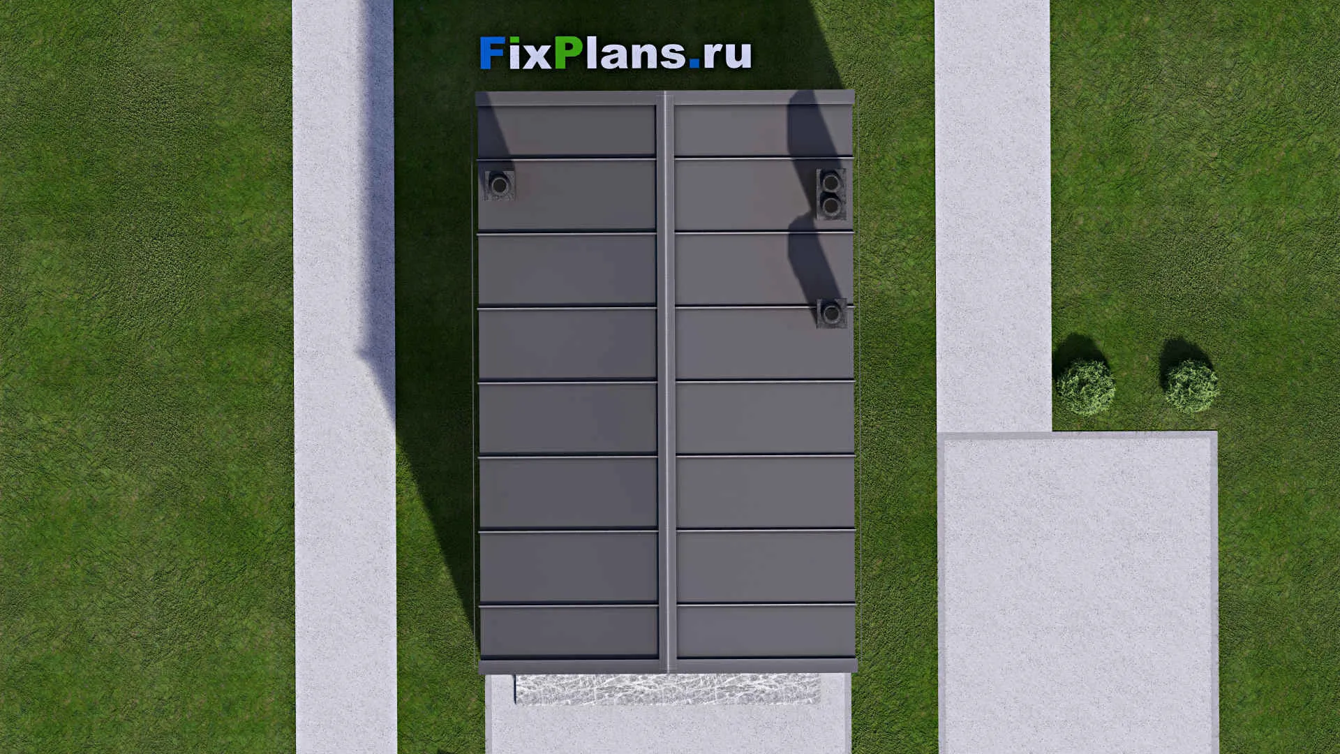 F-16469 - Проект двухэтажного дома 6 на 9, площадью 70 м² с 2 спальнями