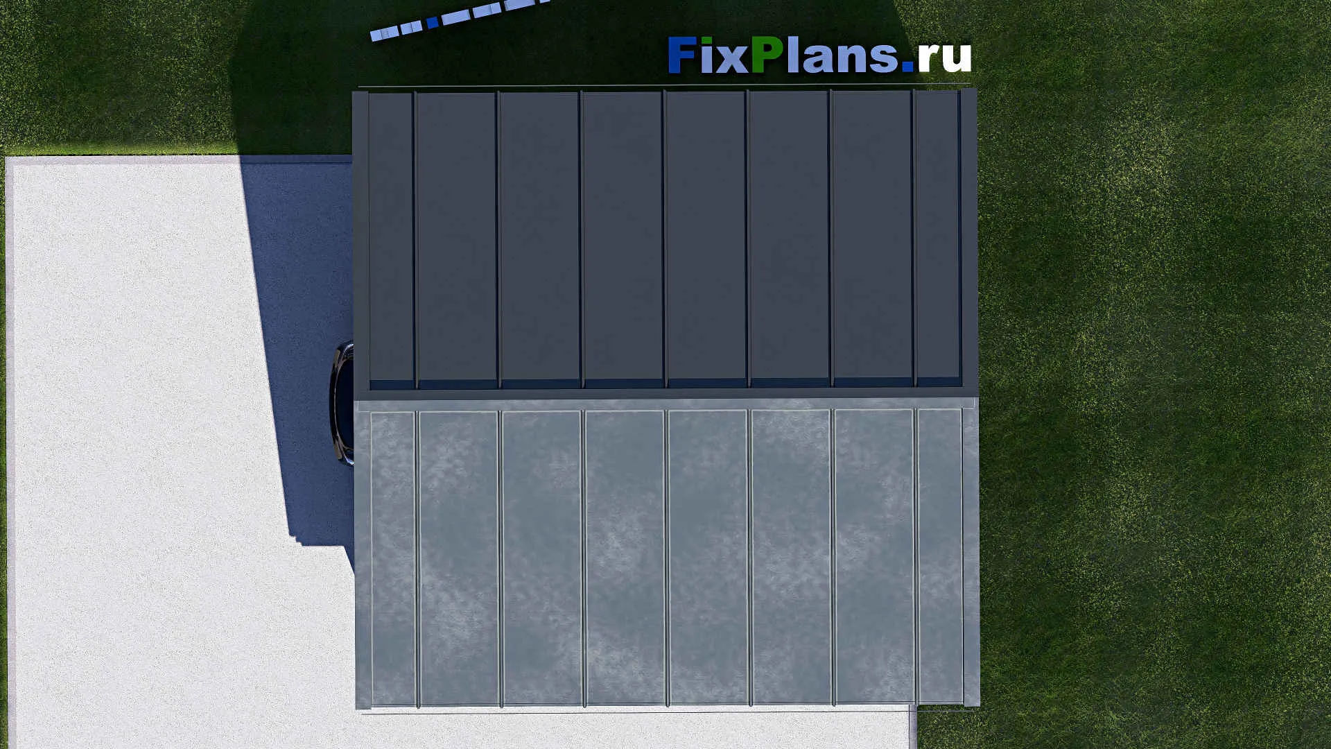 F-21185 - Проект гаража 7 на 8, площадью 50 м² на 2 машиноместа