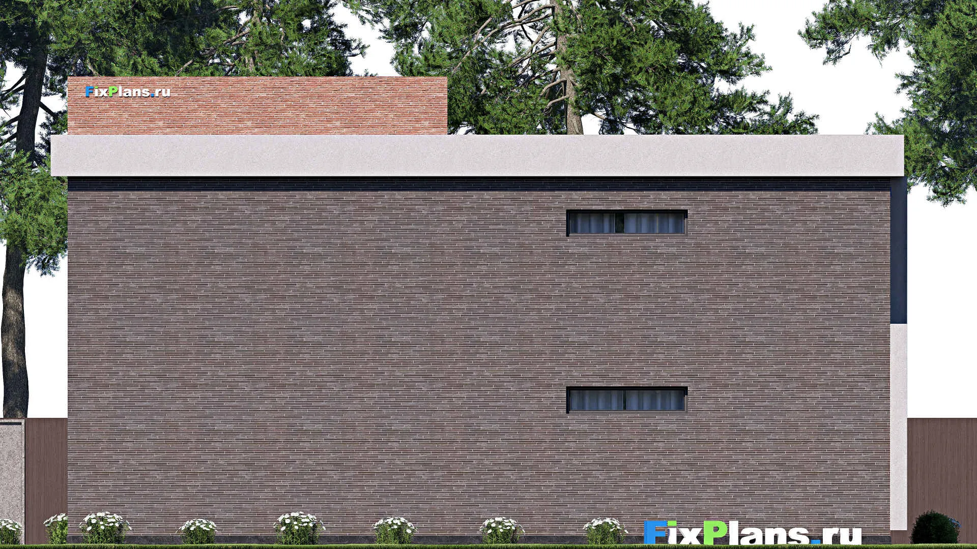 F-18449 - Проект двухэтажного дома 7 на 15, площадью 130 м² с балконом и 4 спальнями